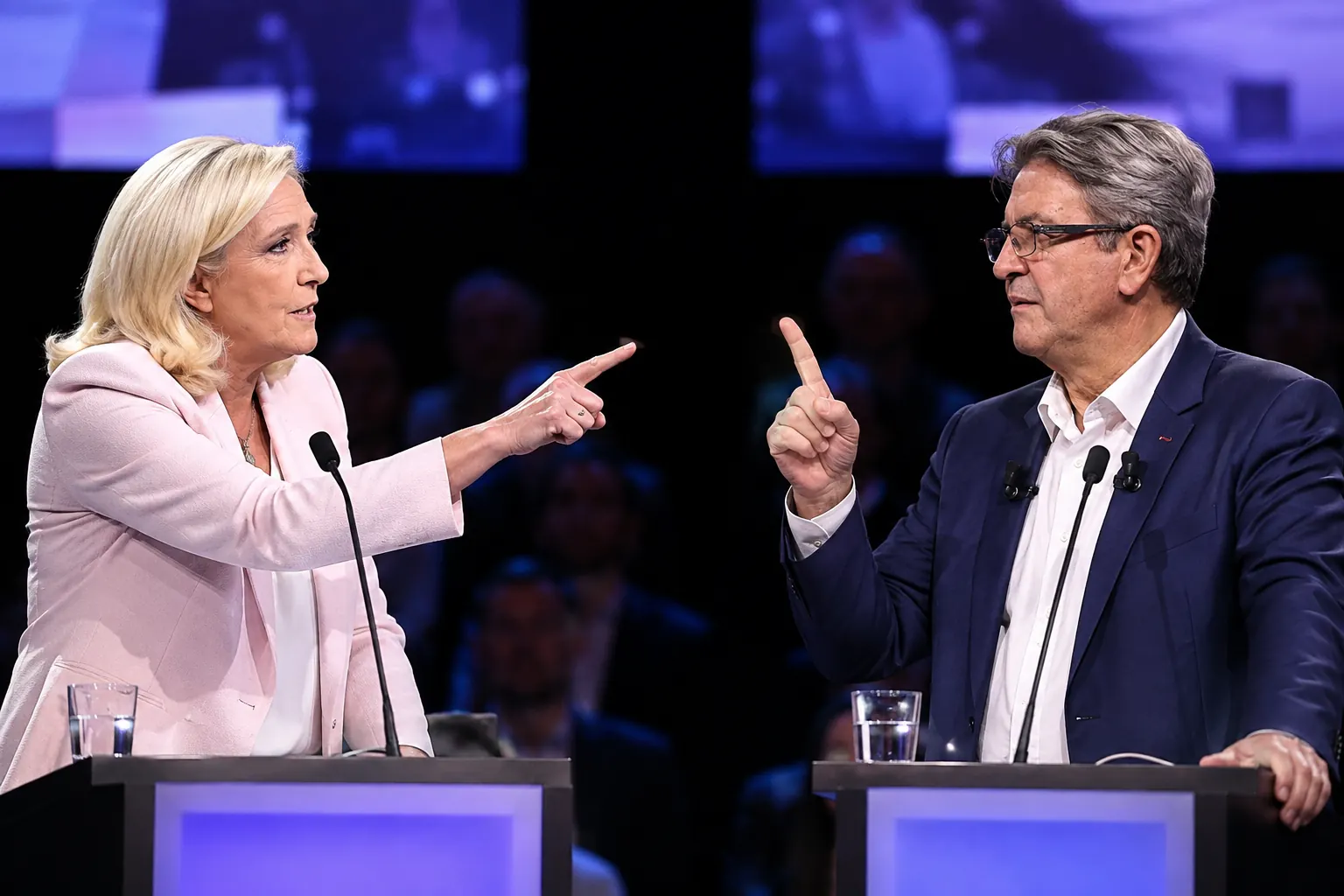 Image de Sondage RTL août 2026 : Le Pen largement en tête, Mélenchon en position de second tour dans plusieurs scénarios