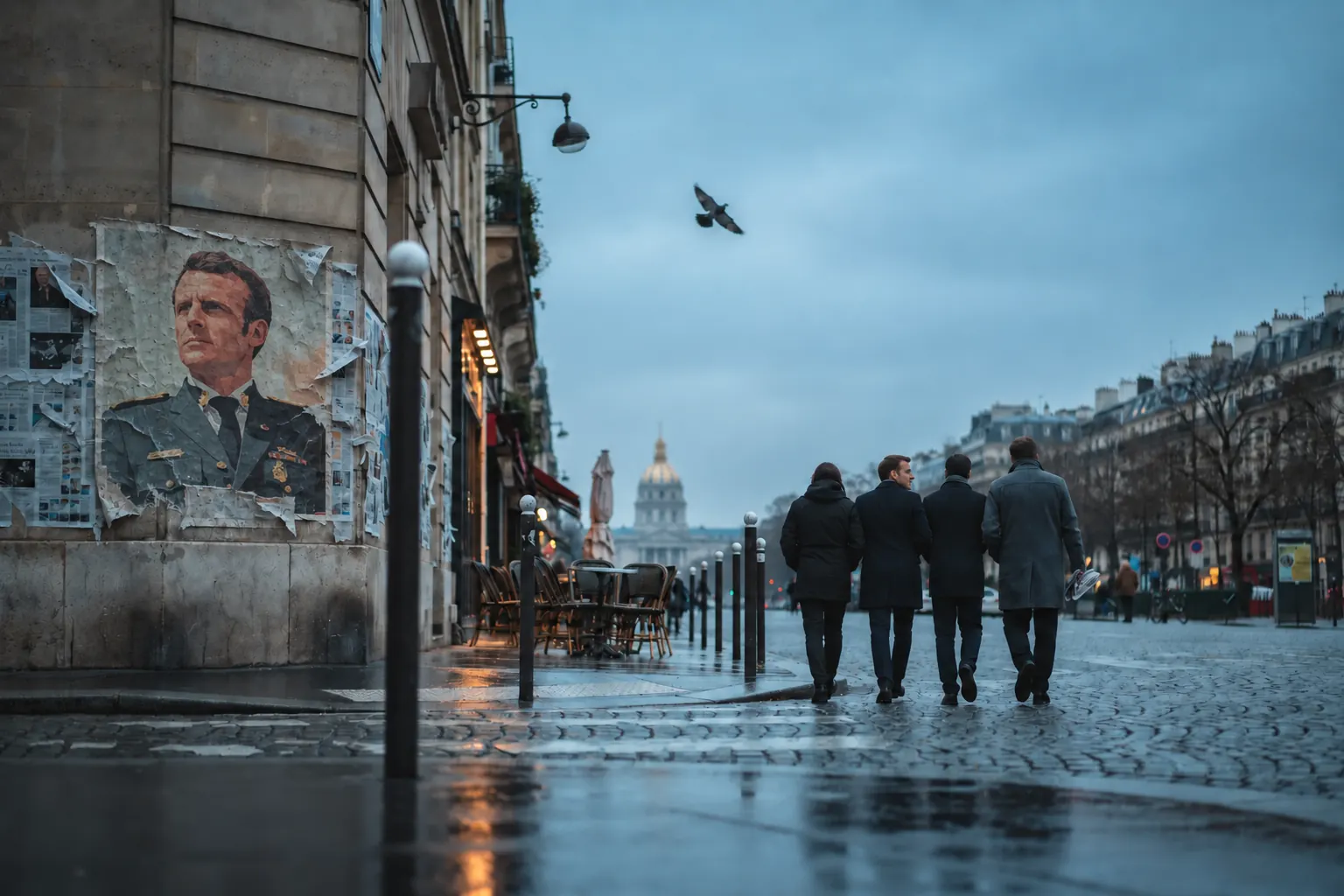 Image de Macron alerte sur l'intensification des menaces hybrides russes en Europe et en France